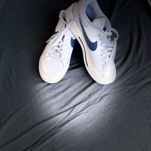 Nike cute White and Blue Sneakers